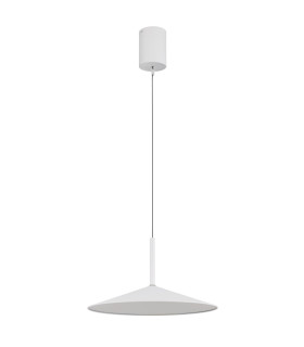 Lampone Dome Pendant Ceiling Light White Matt LED 4000K-2