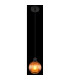 Zumba Dome Pendant Ceiling Light Matt Black Ball Bronze Glass Shade 1x E27-4