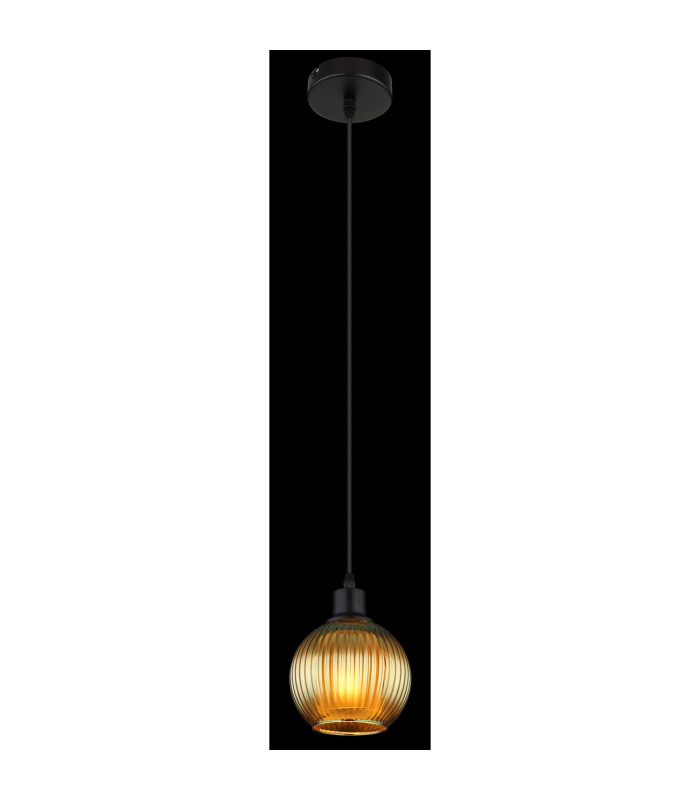 Zumba Dome Pendant Ceiling Light Matt Black Ball Green Glass Shade 1x E27-4