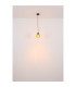 Zumba Dome Pendant Ceiling Light Matt Black Ball Glass Shade 1x E27-6