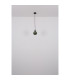 Zumba Dome Pendant Ceiling Light Matt Black Ball Glass Shade 1x E27-7