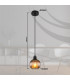 Zumba Dome Pendant Ceiling Light Matt Black Ball Glass Shade 1x E27-9