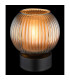Zumba Globe Table Lamp Matt Black Ball Glass Shade 1x E27-3