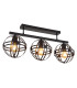 Tamara Semi Flush Ceiling Light Matt Black 3x E27-1