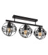 Tamara Semi Flush Ceiling Light Matt Black 3x E27-2