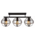Tamara Semi Flush Ceiling Light Matt Black 3x E27-3