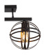 Tamara Semi Flush Ceiling Light Matt Black 3x E27-4
