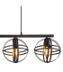 Tamara I Bar Pendant Ceiling Light Matt Black 4x E27-4