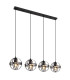 Tamara II Bar Pendant Ceiling Light Matt Black 4x E27-1