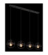 Tamara II Bar Pendant Ceiling Light Matt Black 4x E27-5