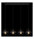 Tamara II Bar Pendant Ceiling Light Matt Black 4x E27-6