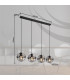 Tamara II Bar Pendant Ceiling Light Matt Black 4x E27-8