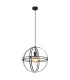 Tamara 40cm Spherical Pendant Ceiling Light Matt Black 1x E27-1