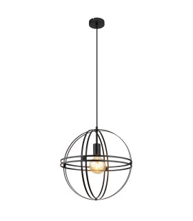 Tamara 40cm Spherical Pendant Ceiling Light Matt Black 1x E27-1