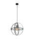 Tamara 40cm Spherical Pendant Ceiling Light Matt Black 1x E27-2