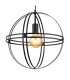 Tamara 40cm Spherical Pendant Ceiling Light Matt Black 1x E27-3