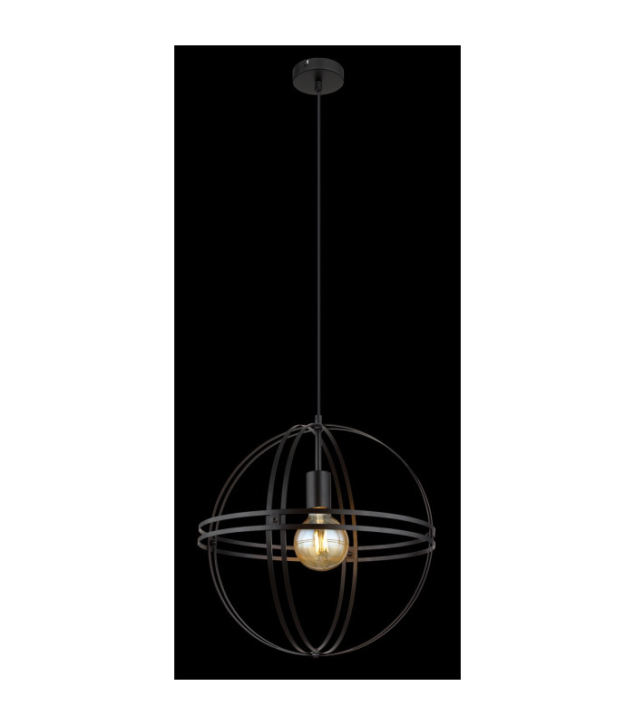 Tamara 40cm Spherical Pendant Ceiling Light Matt Black 1x E27-4