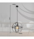 Tamara 40cm Spherical Pendant Ceiling Light Matt Black 1x E27-9