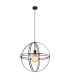 Tamara 50cm Spherical Pendant Ceiling Light Matt Black 1x E27-1