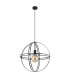 Tamara 50cm Spherical Pendant Ceiling Light Matt Black 1x E27-2