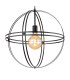 Tamara 50cm Spherical Pendant Ceiling Light Matt Black 1x E27-3