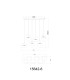Firefly Cluster Pendant Ceiling Light Matt Black Smoke Glass Shade 6x LED 3000K-6