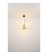 Firefly Globe Pendant Ceiling Light Matt Black Smoke Glass Shade LED 3000K-5