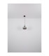 Firefly Globe Pendant Ceiling Light Matt Black Smoke Glass Shade LED 3000K-6