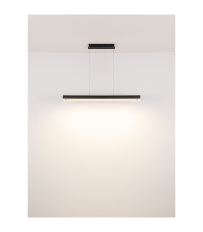 Sola Bar Pendant Ceiling Light Matt Black LED Dimmable 2700-6500K Remote Control Timer-8