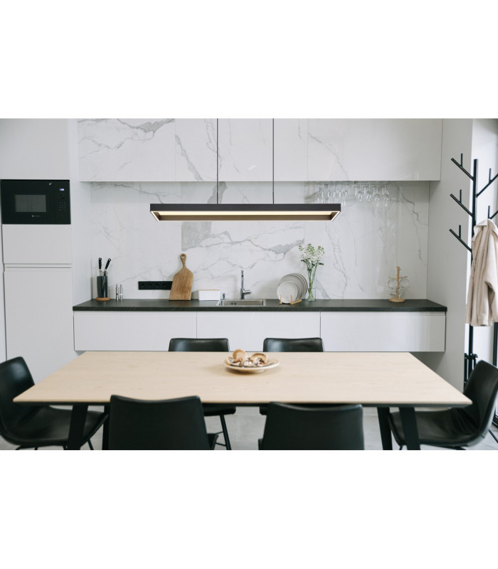 Sola Bar Pendant Ceiling Light Matt Black LED Dimmable 2700-6500K Remote Control Timer-11