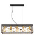 Lisbon Bar Pendant Ceiling Light Matt Black 5x E27-3