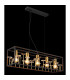 Lisbon Bar Pendant Ceiling Light Matt Black 5x E27-5