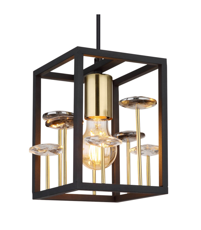 Lisbon Pendant Ceiling Light Matt Black 1x E27-4