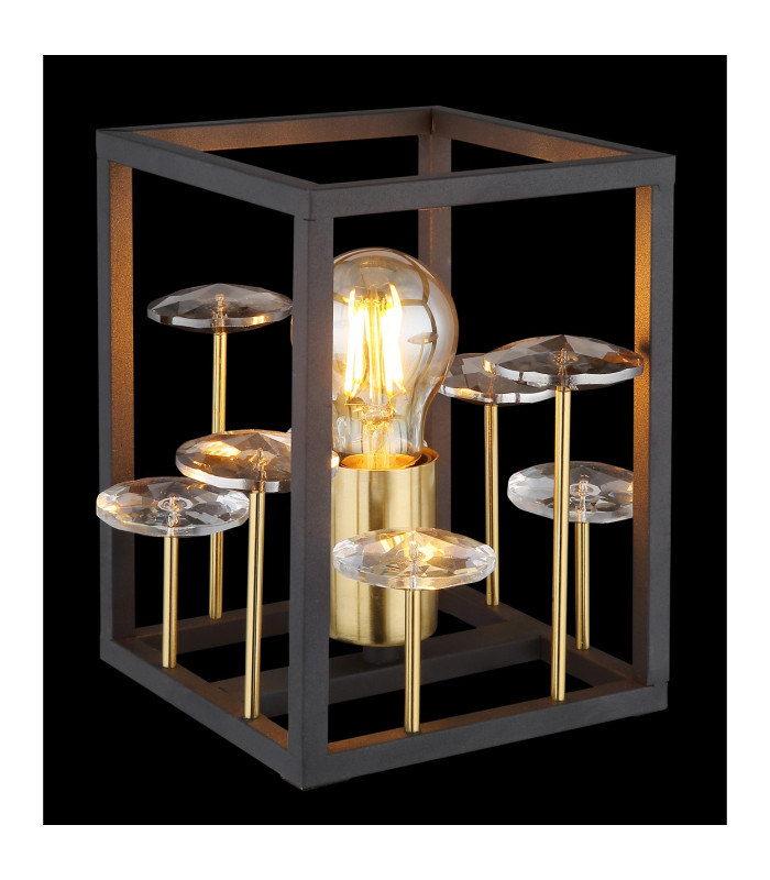Lisbon Table Lamp Matt Black 1x E27-4
