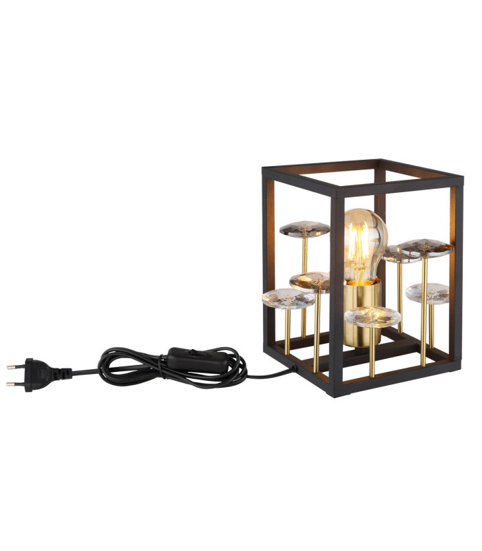 Lisbon Table Lamp Matt Black 1x E27-6