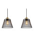 Baku Bar Pendant Ceiling Light Matt Black 3x E27-4