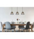 Baku Bar Pendant Ceiling Light Matt Black 3x E27-7