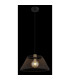 Baku Wire Frame Pendant Ceiling Light Matt Black 1x E27-4