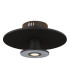 Carter Integrated LED Semi Flush Ceiling Light Matt Black LED 3000K-1