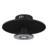 Carter Integrated LED Semi Flush Ceiling Light Matt Black LED 3000K-2