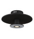 Carter Integrated LED Semi Flush Ceiling Light Matt Black LED 3000K-3