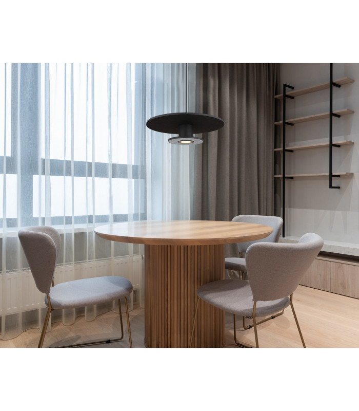Carter Pendant Ceiling Light Matt Black LED 3000K-7