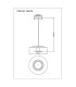Carter Pendant Ceiling Light Matt Black LED 3000K-8