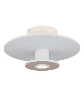 Carter Integrated LED Semi Flush Ceiling Light White Matt LED 3000K-1