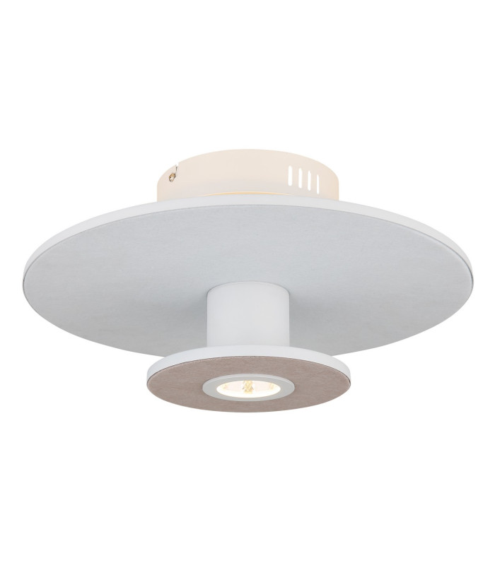 Carter Integrated LED Semi Flush Ceiling Light White Matt LED 3000K-1