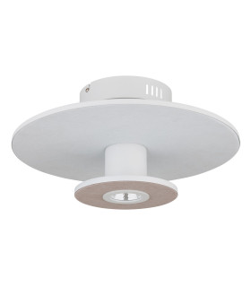 Carter Integrated LED Semi Flush Ceiling Light White Matt LED 3000K-2