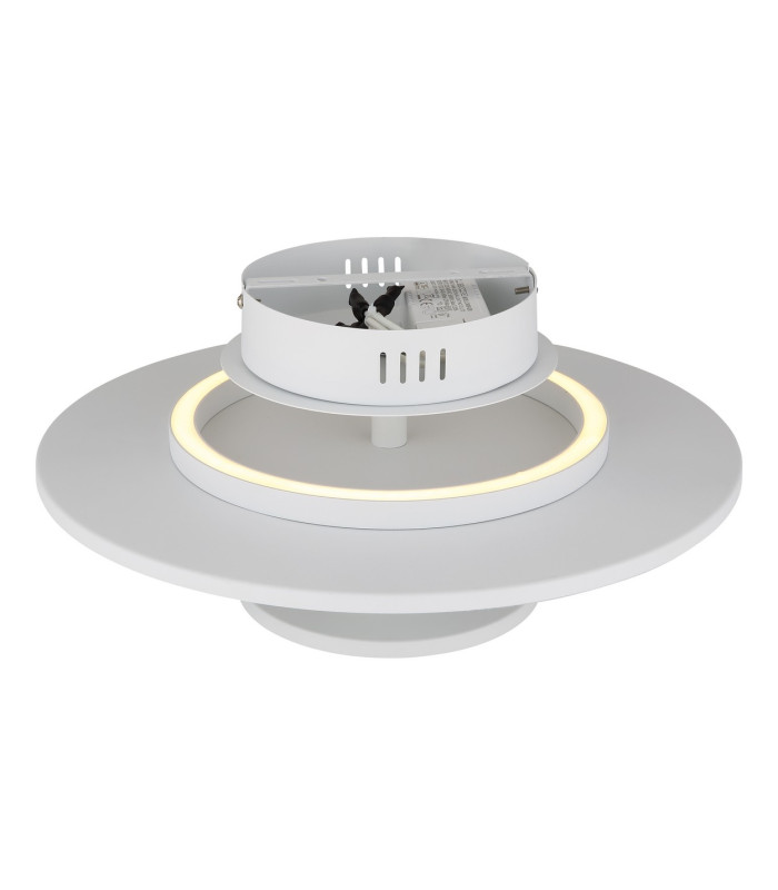 Carter Integrated LED Semi Flush Ceiling Light White Matt LED 3000K-5