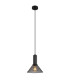Jedd Dome Pendant Ceiling Light Matt Black 1x E27-1