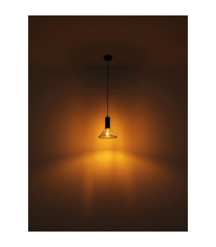 Jedd Dome Pendant Ceiling Light Matt Black 1x E27-5
