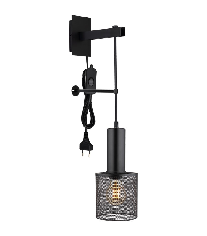Jedd 12cm Wall Lamp Matt Black 1x E27-1